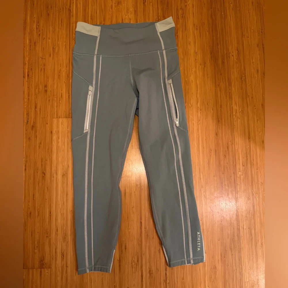 Athleta Rainier High Rise Reflective Stripe Legging - Picture 2 of 16